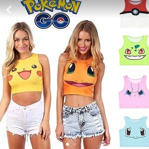 Pokémon go yellow misty tank top